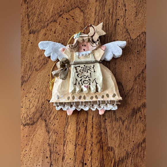 Kurt S. Adler Inc Fairy God Mom Angel tree Christmas Ornament Preowned 4 inch - Picture 10 of 10